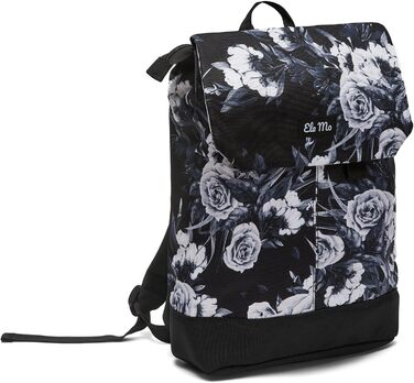 Ela Mo Rucksack Women's - Daypack beautiful and well-designed - Laptop Backpacks for Women - Anti-Theft Bag for School, University, Business (Nightose)