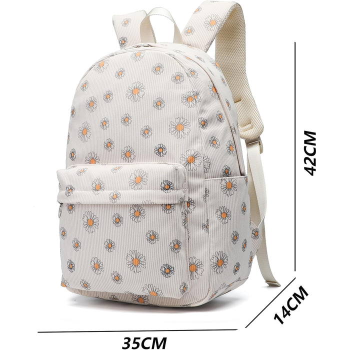 Шкільний рюкзак для дівчаток: легкий, для підлітків, з відділенням для ноутбука (Daisy)