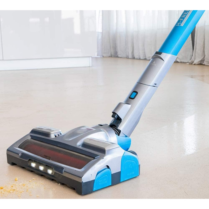 Бездротовий пилосос Hoover H-Free 500 Hydro Plus з підсвічуванням та функцією миття підлоги – 3-в-1, час роботи 30 хв, насадки: для підлоги, кутів, меблів, з паркуванням, 1 акумулятор