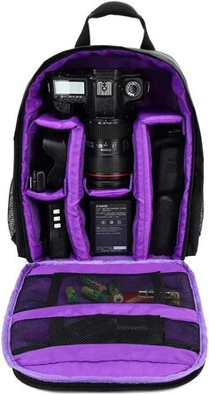 Багатофункціональна водонепроникна камера-сумка для цифрових та DSLR камер, фіолетовий колір