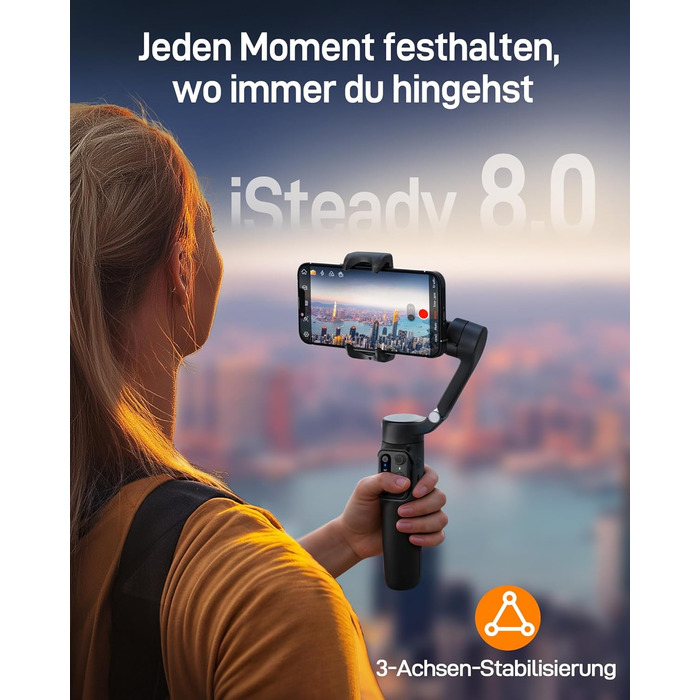 Hohem iSteady X3 SE - Стабілізатор для смартфона, 3-осьовий, чорний