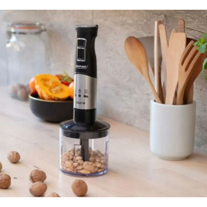 Ручний блендер MPM MBL-34M, 1500 Вт, чорний