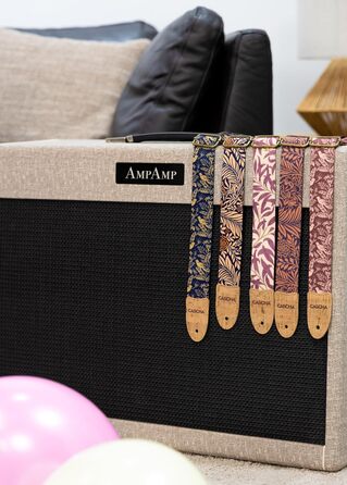 Веганський гітарний ремінь Cascha Midnight Birds - Яскравий та екологічний ремінь для гітари та укулеле