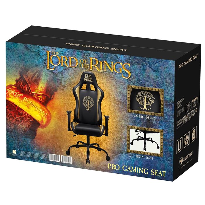 SUBSONIC Lord of The Ring — Ергономічне геймерське крісло з регульованою спинкою та підлокітниками, ліцензія, для дорослих