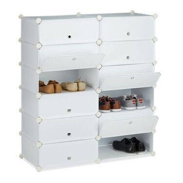 Relaxdays Shoe Cabinet with 12 Compartments