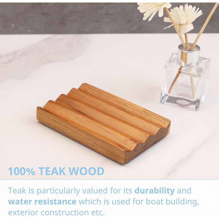 Держатель для мила з текового дерева HTB, модель 