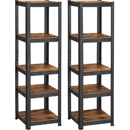 SONGMICS 2-Piece Adjustable Shelf Unit