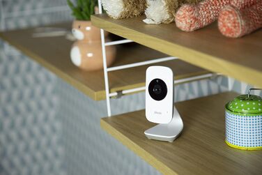 Відеоняня Alecto DVM-64 з функцією зв'язку, поворотна камера, нічне бачення, велика дальність дії, білий колір