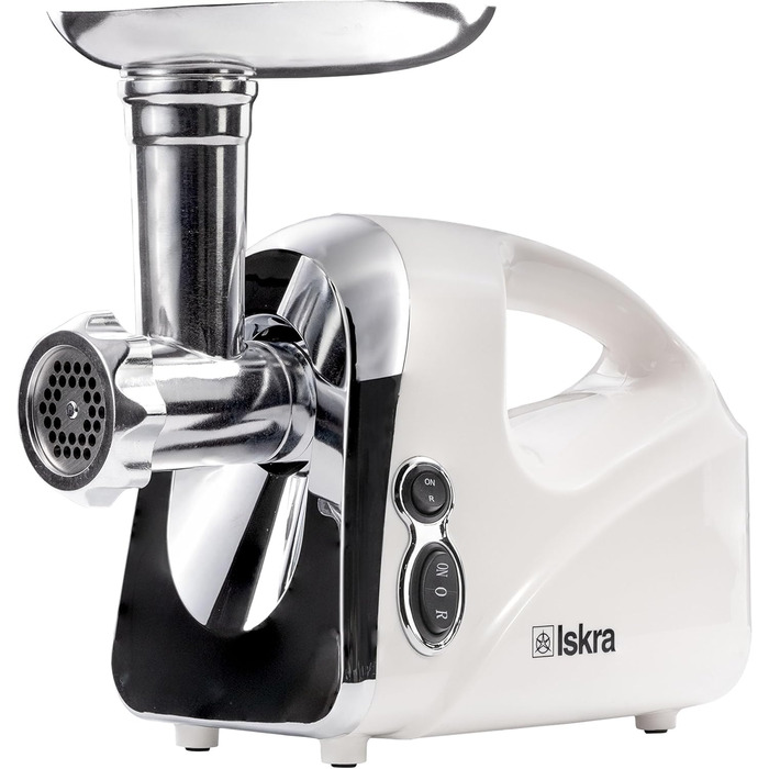 Електричний Fleischwolf Iskra 1200W: м'ясорубка, фляндр, соковичавник 4-в-1 з нержавіючої сталі