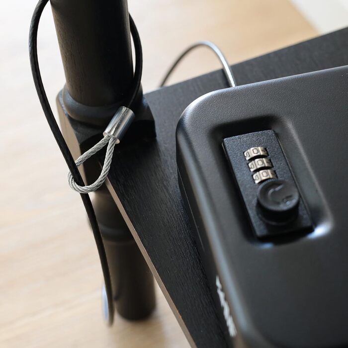 Сейф з кодовим замком HMF 316-02 | Переносний сейф, захисний бокс | 29 x 19 x 6,5 см, чорний