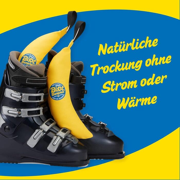 Boot Bananas Shoe Dryer Rapid Dry Technology | Ski Boot Dryer also suitable for boots, sports shoes, gloves | Shoe Dryer, Moisture Absorber, Dry in 4-6 hours