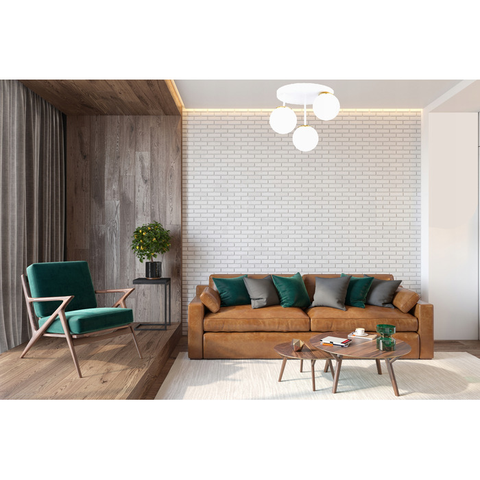 Підвісна лампа Elko-Lighting White Milo — 3 точки освітлення, цоколь E27