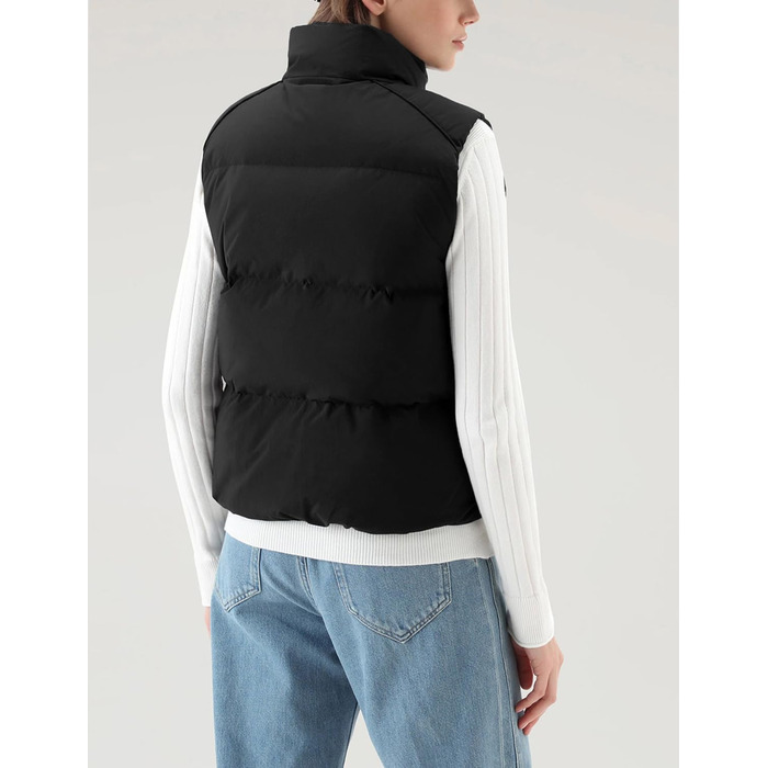 Жіноча жилетка Fengbay Reitweste: безрукавна, з коміром-стійкою, легка, стьобана, з утеплювачем, для осені та зими, чорна, розмір M