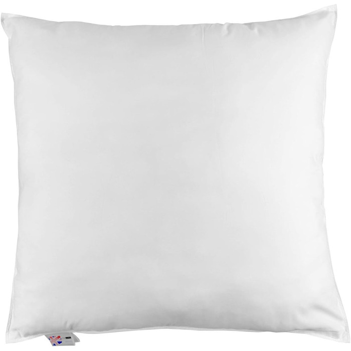 Homescapes medium-soft pillow set, 80 x 80 cm, 2-pack, goose feather and down pillow pair, Responsible Down Standard and Oeko-Tex certified, cover made of 100% cotton