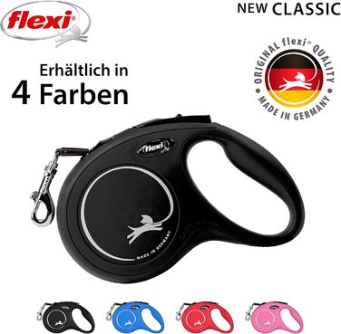 Flexi Classic M рулетка для собак до 25 кг, 5 м, червона