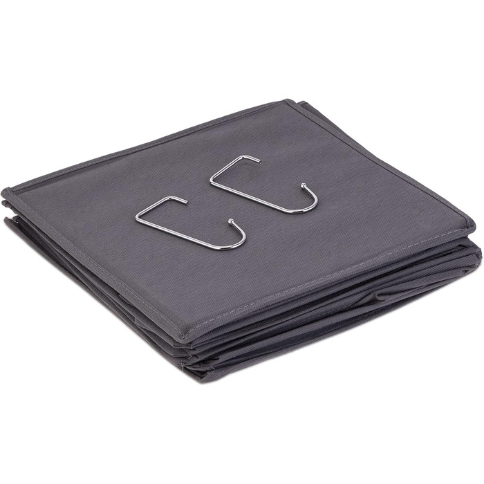 Настінна вішалка для одягу Relaxdays з 6 відділеннями, сіра, 139 x 30 x 30 см