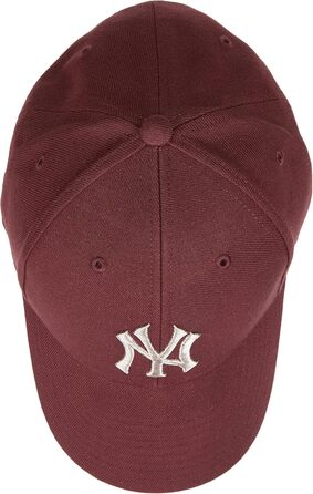 Кепка бейсбольна чоловіча 47 Brand MLB New York Yankees (темно-винний колір)