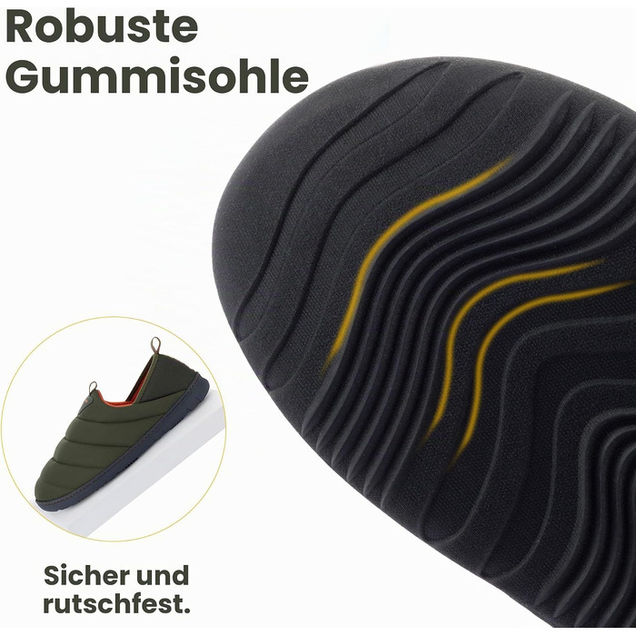 Чоловічі домашні капці-лофери RockDove Pufflite двоколірні, стібані, з підошвою для дому та вулиці, колір мисливський зелений, розмір 43 EU