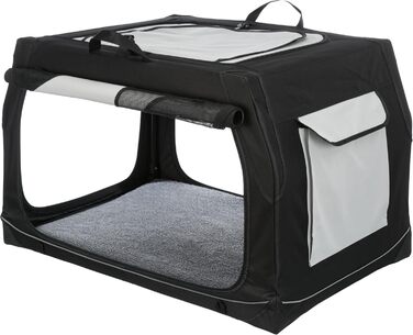 Тріксі переносна переносна клітка для собак Vario, 76x48x51 см – комфортна переноска для собак маленьких та середніх порід – безпечна та якісна переноска для вашого улюбленця