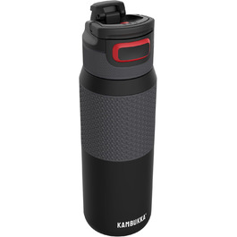 Kambukka Stainless Steel Water Bottle - Insulated Thermos with Snapclean Technology - Dishwasher Safe Lid, Comfortable Grip, 750ml, Nightfall 3.0