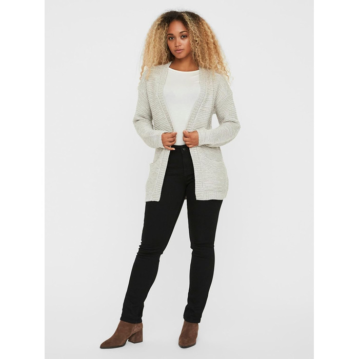 Жіноча в'язана кофта Vero Moda VMNO, світло-сірий меланж