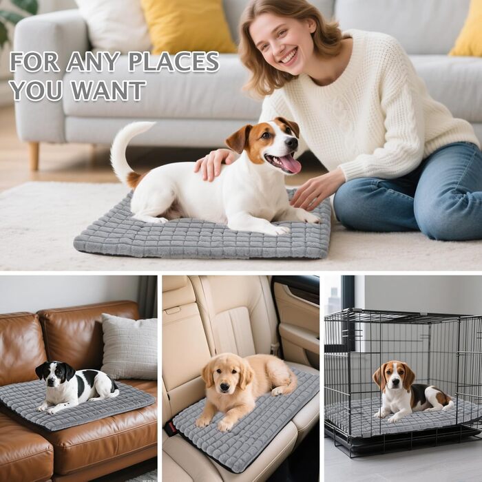 М'яке ортопедичне ліжко для собак BVAGSS, 60x45 см, сірого кольору. Зручна, миюча, з неслизьким дном. Підходить для собак маленьких, середніх та великих порід.