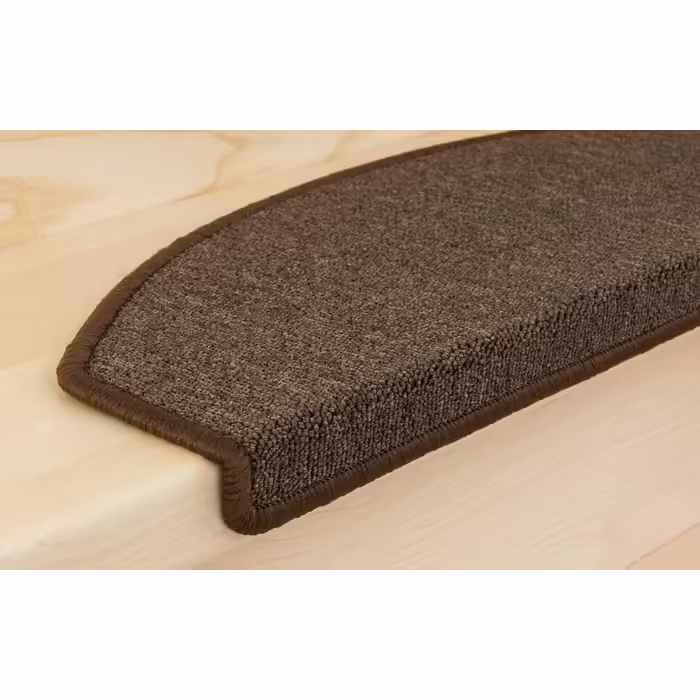 Kettelservice-Metzker Stair Treads Carpet Rambo 15-Piece Value Set, 17 Colors (-Coffee Brown-)