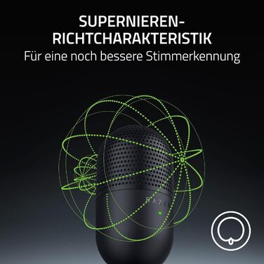 Мікрофон Razer Seiren V3 Mini - компактний USB мікрофон з LED-індикатором та інтегрованим демпфером