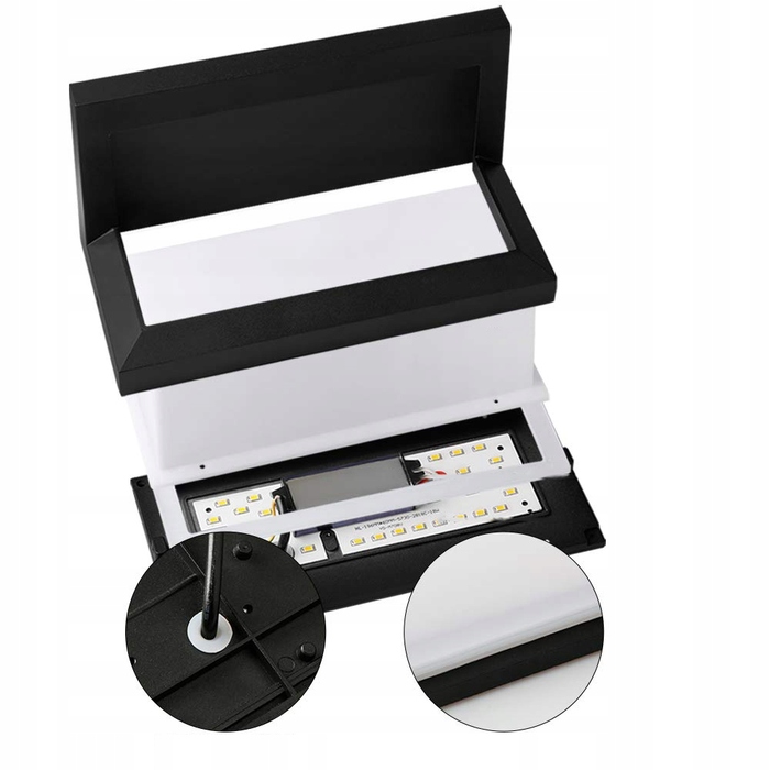 Зовнішній LED світильник 18 Вт, настінна світильна установка з алюмінію