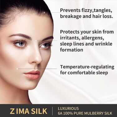 ZIMASILK 25 Momme 100% Mulberry Silk Pillowcase, for Hair and Skin, Both Sides, 900 Thread Count, Natural Silk, Hidden Zipper, 1 Gift Box (Light Blue, 20 x 30 inches)