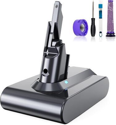 Акумулятор для пилососів Dyson DC62, DC58, DC59, DC61, DC72, DC74, SV03, SV05, SV06, SV07, SV09 (6000mAh, 2 фільтри, щітка)