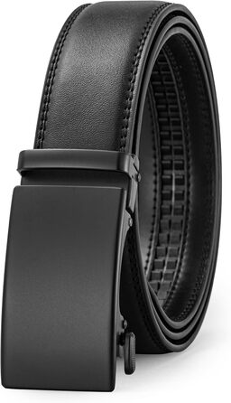 Чоловічий шкіряний ремінь на пряжці, ширина 35 мм, чорний, 125 см, підходить для об'єму талії 92-107 см. Ідеально для костюма, бізнесу та джинсів.