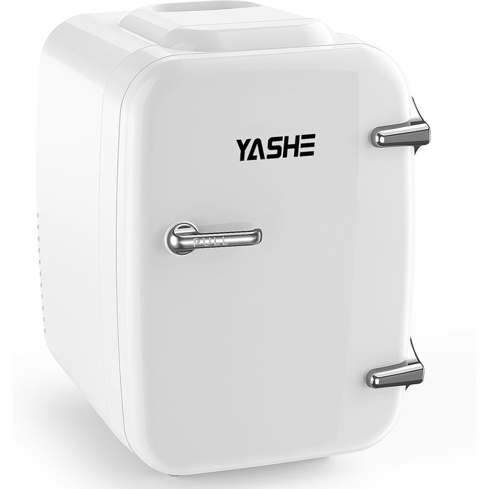 Міні-холодильник YASHE 4л для косметики та напоїв, 220V/12V, термоелектричний, білий