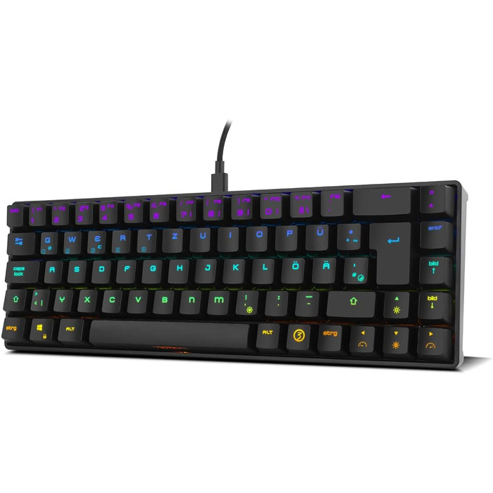 Ozone Gaming Gear Double TAP: Клавіатура та миша для геймінгу, напівмеханічна з RGB, сенсор Avago, 4000 DPI, USB
