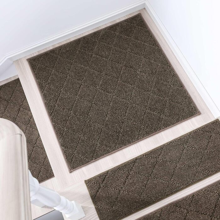 Ковзаючі сходи COSY HOMEER, 15 шт., 70 x 22 см, антиковзкі, самоклеючі, машинне прання, 100% поліестер, TPE-підкладка, для дітей, літніх людей та домашніх тварин, сірий та білий