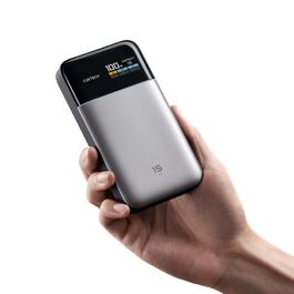 Повербанк CUKTECH 15 Air 15000mAh 100W з цифровим дисплеєм та швидкою зарядкою USB-C для iPhone 16/15/14/13, Samsung Galaxy, iPad, ноутбуків Dell