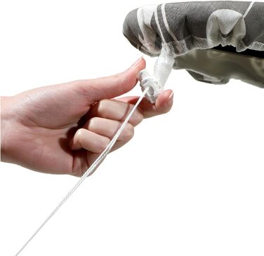 Покриття для прасувальної дошки KADAX з шнурком, бавовняне покриття для прасувального столу, підходить для парових прасок, замінне покриття для прасувальної дошки з м'яким шаром (кактуси 132x48)