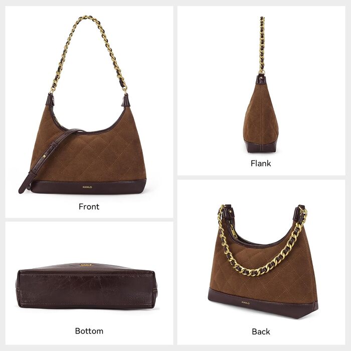 Сумка жіноча через плече крос-боді, PU шкіра, міні Hobo Bag, ретро, для побачень, вечірок, подорожей (Кавовий коричневий)