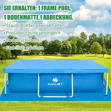 Басейн сталевий каркасний 110x110x35 см, блакитний - для саду та відпочинку