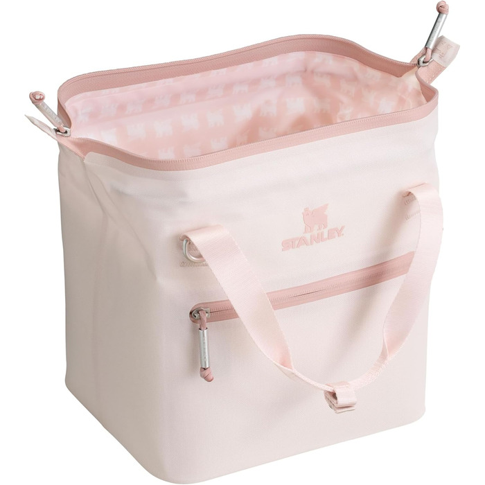 Термосумка Stanley 1913 All-Day Julienne Maxi 7.0L Rose Quartz - 100% перероблений поліестер, ручка для перенесення, сітчасті кишені