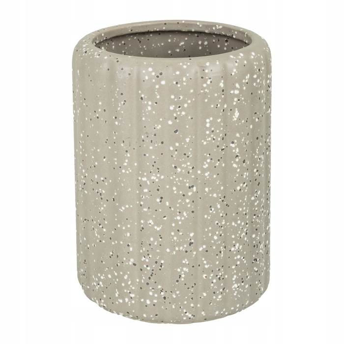 Набір аксесуарів для ванної кімнати з кераміки (глазурована каменіва маса), КОРИЧНЕВИЙ ПЛЯМКАСТИЙ