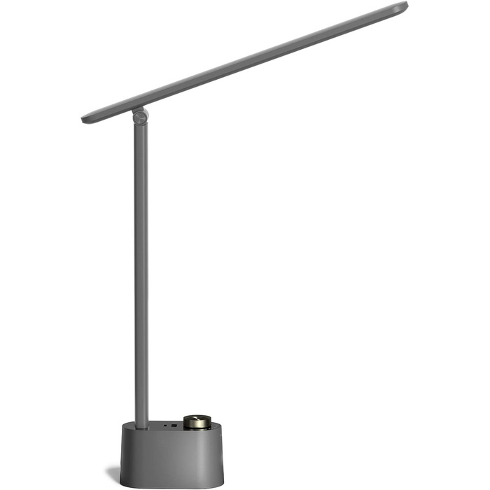 Лампа настільна Honeywell з USB-портом – регульована, для очей, для дому/офісу, складана, портативна, сіра, HWT-H01