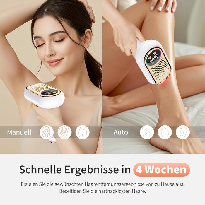 Пристрій для епіляції NIKYJM IPL з лазером, безболісна епіляція, 3 функції (HR/SC/RA), 9 рівнів, 999 999 імпульсів для дому, для всього тіла