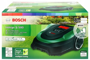 Робот-газонокосарка Bosch Indego S 500 18V, ширина зрізу 19 см