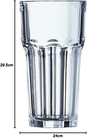 Стакан Arcoroc Granity Longdrink, 420 мл, скло, прозорий, 6 шт.