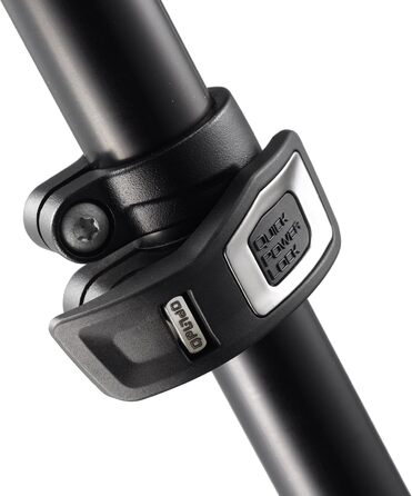 Штатив Manfrotto MT190XPRO4 з кутовою центральною колоною - 4-секційний штатив для DSLR та бездзеркальних камер, чорний/антрацитовий алюміній