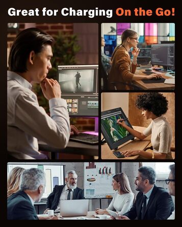 Зарядний пристрій GaN III 10-в-1 USB-C PD 140W/100W QC20W для ноутбука, MacBook, iPad, iPhone, Samsung Galaxy – білий