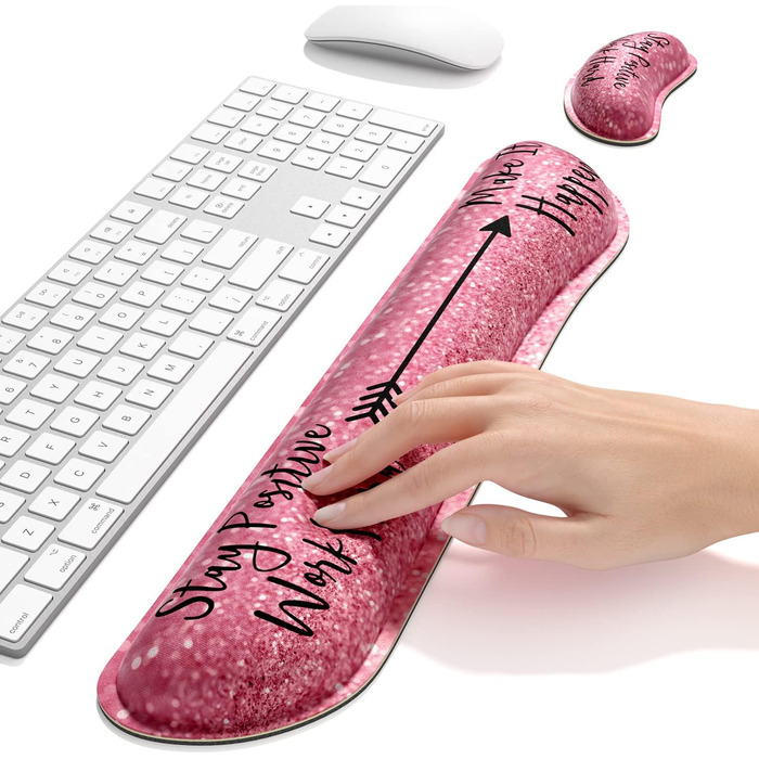 Підставка для зап'ястя Dapesuom, набір з підставки для миші, Memory Foam, для офісу та дому