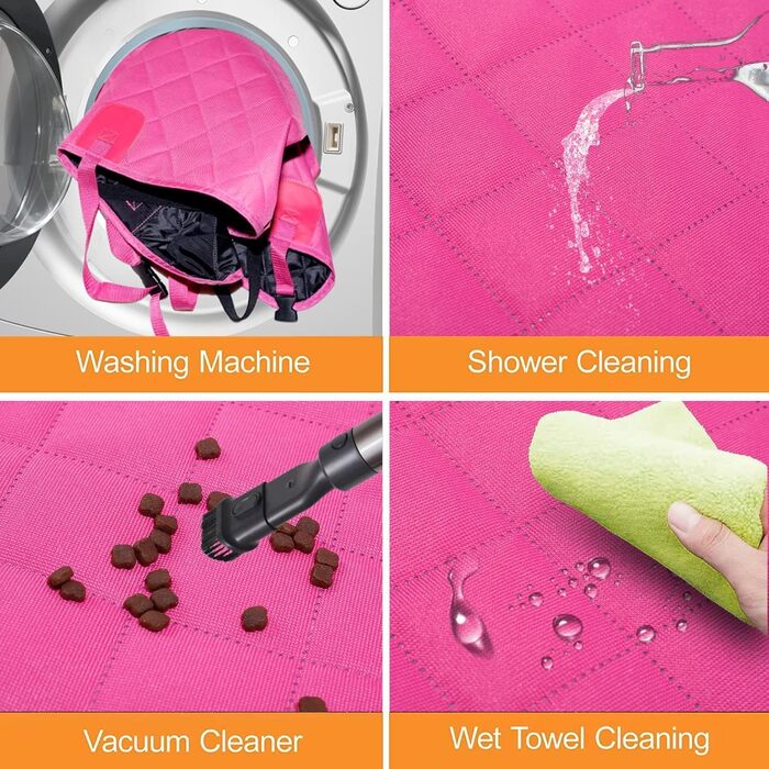 Захисний чохол на сидіння для собак, Rosa, для автомобілів, SUV та вантажівок, з сіткою, водонепроникний, з гаком для повідка