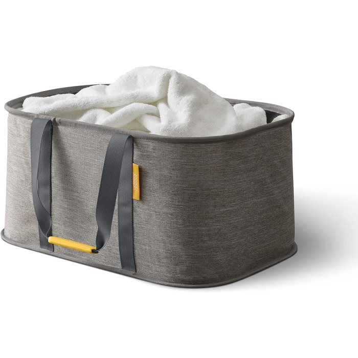 Joseph Joseph Hold-All - Collapsible 35L Laundry Basket Bag, Durable Fabric, Moisture-Resistant - Grey